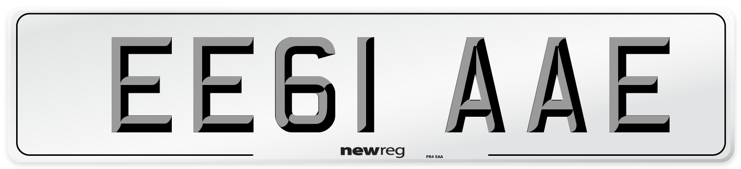 EE61 AAE Number Plate from New Reg